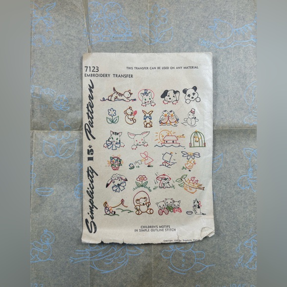 Simplicity | Art | Simplicity Embroidery Transfer Pattern Animal ...